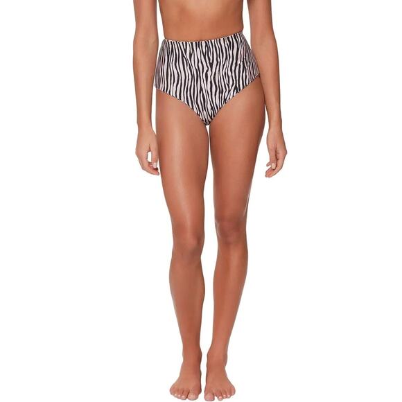 Free People Sanctuary Reversible High Waist Full Coverage Animal Print Bottoms M - Picture 5 of 10